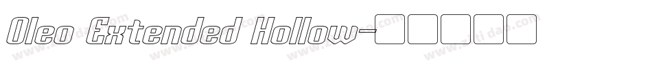 Oleo Extended Hollow字体转换
